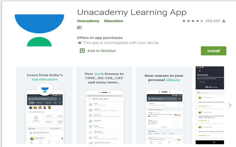 Unacademy app for pc 