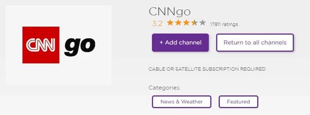 CNNgo On Roku