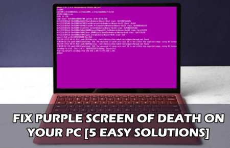 Purple Screen on PC