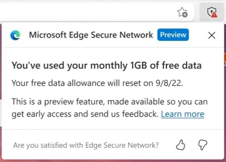 Microsoft Edge Secure Network