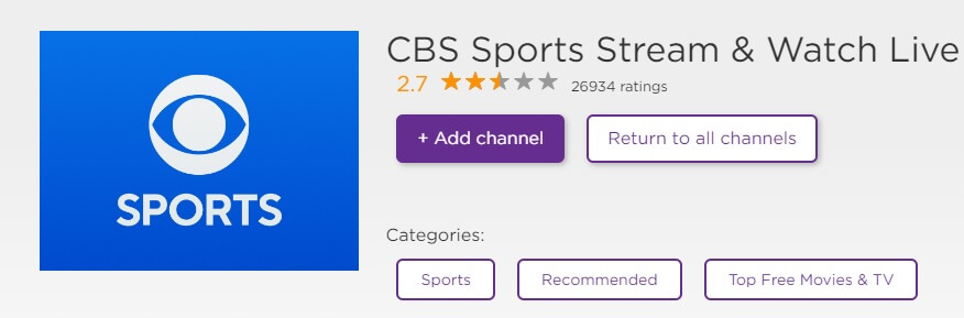 CBS Sports activate