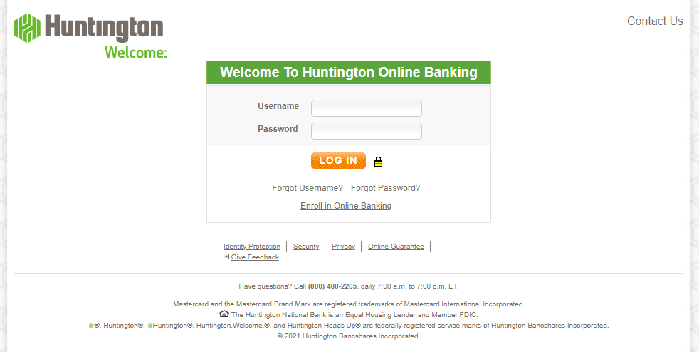 Huntington.com/activate