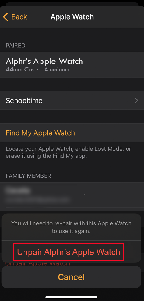 Pair an Apple Watch 