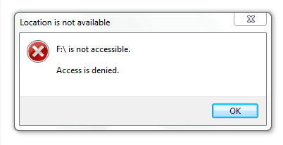 External Hard Drive Access Denied